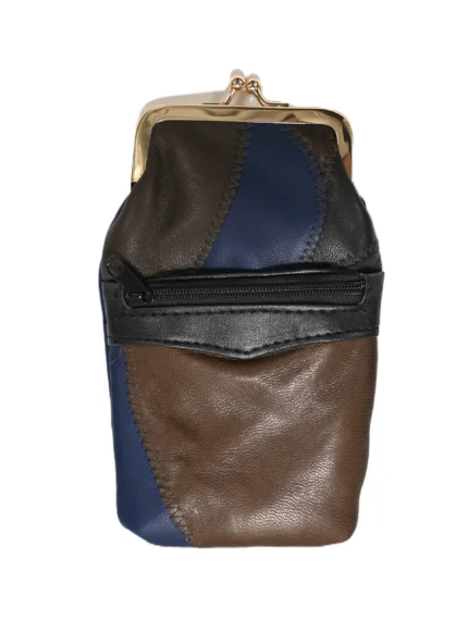 PU Compact Wallet SKU 1164 front view showing fold structure and compact body