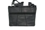 Sheepskin Leather Compact Crossbody Bag SKU 1191 back view showing compact body and strap connection points