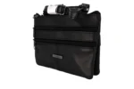 Sheepskin Leather Compact Crossbody Bag SKU 1191 detail view showing compact body and strap connection points