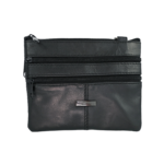 Front panel with two parallel zips and centre seam — Sheepskin leather, SKU 1191