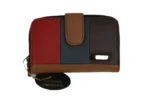 Cowhide Leather Mini Wallet SKU 1483 detail view showing fold structure and mini wallet profile