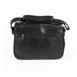 Rear shoulder-bag panel with horizontal zip and folded long strap — Sheepskin leather, SKU 1591