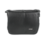 Full front flap with double centre stitching and low metal plate — Sheepskin leather, SKU 1591