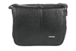 Sheepskin Leather Dual-Handle Tote Bag SKU 1591 detail view showing dual handle structure and top opening line