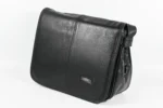 Sheepskin Leather Dual-Handle Tote Bag SKU 1591 detail view showing dual handle structure and top opening line
