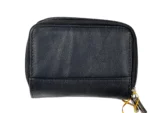 Cowhide Leather Mini Wallet SKU 1730 detail view showing fold structure and mini wallet profile