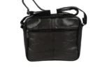 Cowhide Leather Shoulder Bag SKU 176FB back view showing shoulder strap structure and main body panel