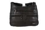 PU Shoulder Bag SKU 1785 side view showing shoulder strap structure and main body panel