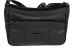 PU Crossbody Bag SKU 1885 side view showing compact body and strap connection points