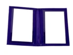 PU Window Travel Card Holder SKU 2051 detail view showing flat holder body and card window area