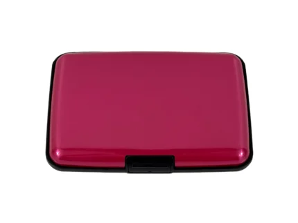 Plastic Window Card Holder SKU 2137 front view showing flat holder body and card window area