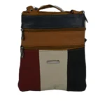 Cowhide Leather Compact Crossbody Bag SKU 2383 angle view showing compact body and strap connection points