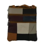 Cowhide Leather Compact Crossbody Bag SKU 2383 back view showing compact body and strap connection points