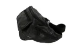 Sheepskin Leather Waist Bag SKU 246FX angle view showing belt-style strap and compact front body