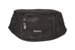 Leather Waist Bag SKU 2541 angle view showing belt-style strap and compact front body