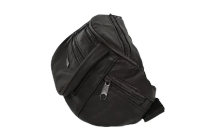 Leather Waist Bag SKU 2541 front view showing belt-style strap and compact front body