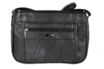 PU Shoulder Bag SKU 2685 side view showing shoulder strap structure and main body panel