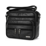 Multi-Zip Cowhide Leather Shoulder Bag OEM SKU 276FB normalized catalog product image