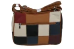 Cowhide Leather Dual-Handle Tote Bag SKU 3083 back view showing dual handle structure and top opening line