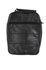 Sheepskin Leather Clutch Bag SKU 3541 back view showing hand-carry body and closure line