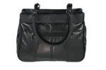 Sheepskin Leather Dual-Handle Tote Bag SKU 3591 detail view showing dual handle structure and top opening line