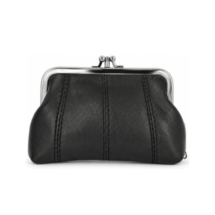 Sheepskin Kiss-Lock Coin Purse with Metal Frame OEM SKU 3941 normalized catalog product image