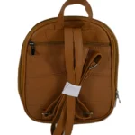 Cowhide Leather Top-Handle Backpack SKU 4473 back view showing body profile and top handle