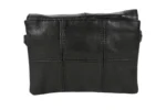 Sheepskin Leather Compact Wallet SKU 4491 back view showing fold structure and exterior panel layout