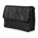 Sheepskin Flap Wallet Organizer OEM SKU 4491 with large flap-front body, soft wrinkled leather, and expandable side depth