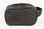 Cowhide Leather Compact Clutch Bag SKU 4573 back view showing hand-carry body and closure line