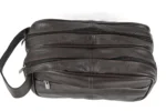 Cowhide Leather Compact Clutch Bag SKU 4573 detail view showing hand-carry body and closure line