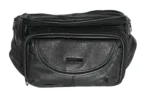 Leather Waist Bag SKU 4691 front view showing belt-style strap and compact front body