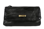 Patchwork Compact Wallet SKU 4864 front view showing fold structure and exterior panel layout