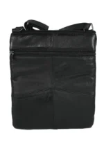 Sheepskin Leather Crossbody Bag SKU 4891 back view showing compact body and strap connection points