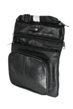 Sheepskin Leather Crossbody Bag SKU 4891 detail view showing compact body and strap connection points