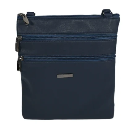 PU Compact Crossbody Bag SKU 4985 angle view showing compact body and strap connection points