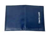 PU Window Travel Card Holder SKU 5100 detail view showing flat holder body and card window area