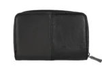 Sheepskin Leather Mini Wallet SKU 5221 back view showing fold structure and mini wallet profile