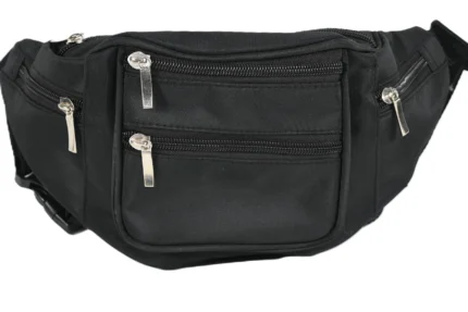 Polyester Waist Bag SKU 5402 front view showing belt-style strap and compact front body