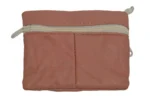 Sheepskin Leather Mini Wallet SKU 6391 back view showing fold structure and mini wallet profile