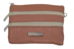 Sheepskin Leather Mini Wallet SKU 6391 front view showing fold structure and mini wallet profile