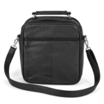 Rear crossbody bag with horizontal zip and centre seam — Sheepskin leather, SKU 6541