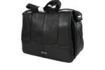 Sheepskin Leather Shoulder Bag SKU 6691 detail view showing shoulder strap structure and main body panel