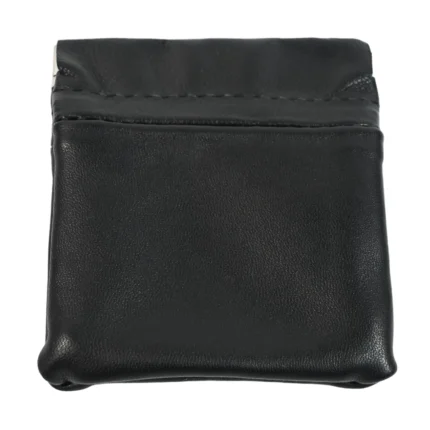 Sheepskin Leather Mini Wallet SKU 6741 front view showing fold structure and mini wallet profile