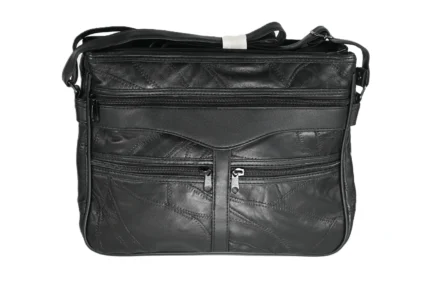 Patchwork Dual-Handle Tote Bag SKU 6774 front view showing dual handle structure and top opening line
