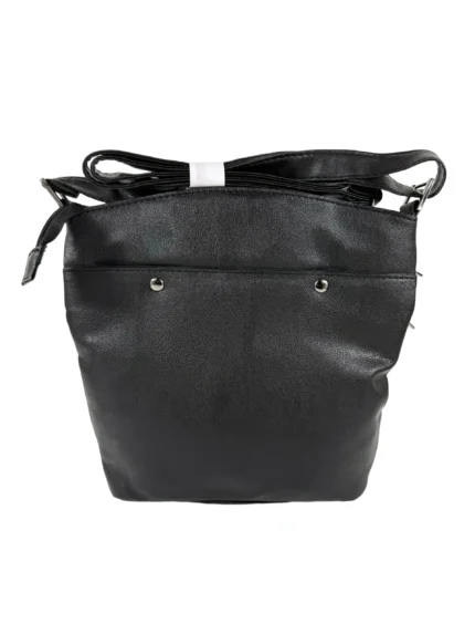 PU Shoulder Bag SKU 6785 back view showing shoulder strap structure and main body panel