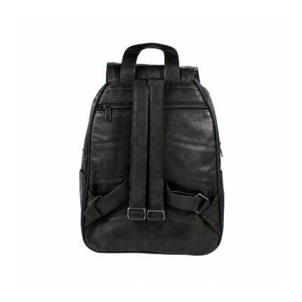 Backpack reverse with two adjustable straps, carry loop and rear zip — Sheepskin leather, SKU 70FB