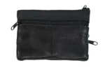 Sheepskin Leather Mini Wallet SKU 7391 front view showing fold structure and mini wallet profile