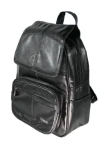 Sheepskin Leather Top-Handle Backpack SKU 7910 detail view showing body profile and top handle