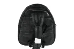 Sheepskin Leather Top-Handle Backpack SKU 8491 back view showing body profile and top handle